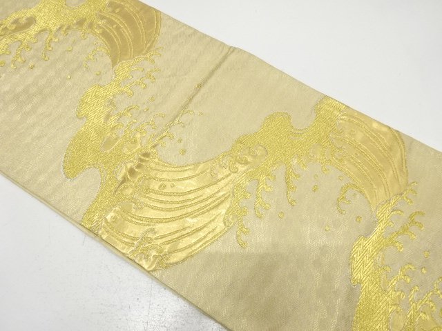 アンティーク　荒波模様織り出し袋帯（材料）